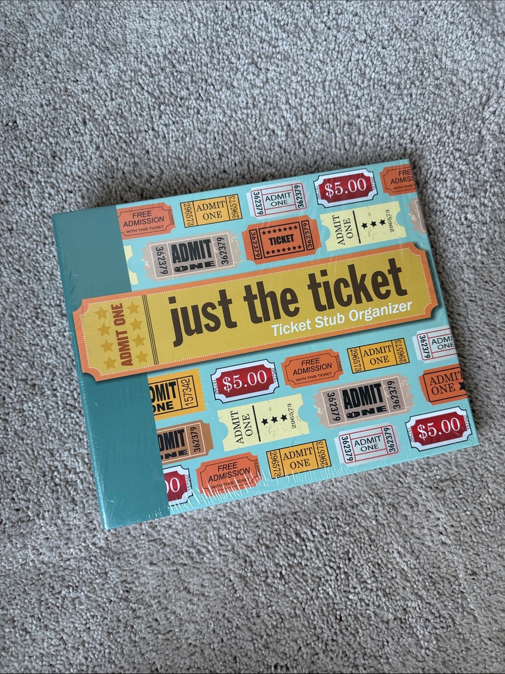 Peter Pauper Press / Just the Ticket / Ticket Stub Organizer - Brand new